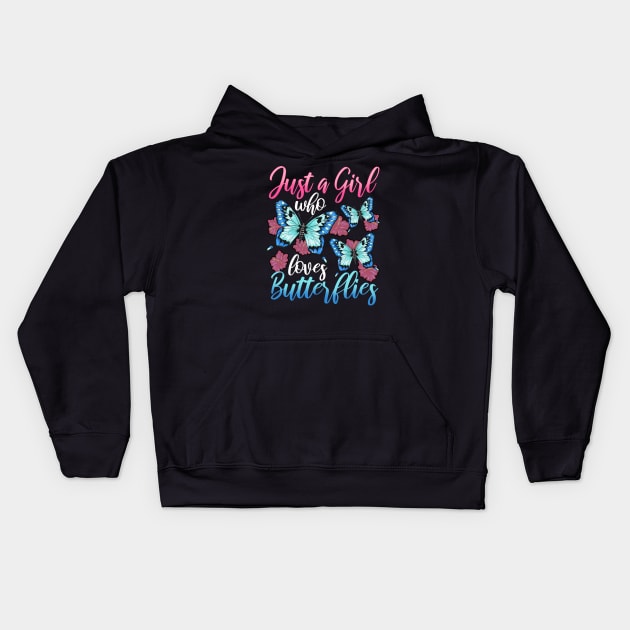 Butterflies Kids Hoodie by CreativeGiftShop